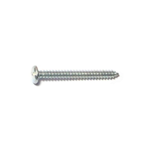 Midwest Fastener Sheet Metal Screw, #12 x 2 in, Zinc Plated Steel Pan Head Slotted Drive, 20 PK 60803 - main